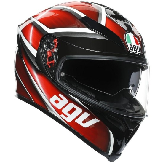 K5 S AGV E2205 MULTI MPLK  TEMPEST BLACK - RED