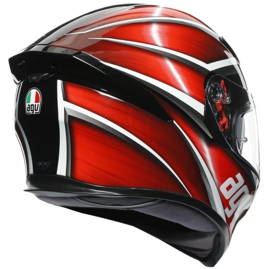 K5 S AGV E2205 MULTI MPLK  TEMPEST BLACK - RED