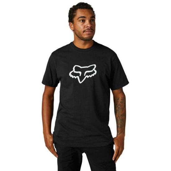 T-SHIRT PREMIUM LEGACY FOX HEAD BLACK - WHITE