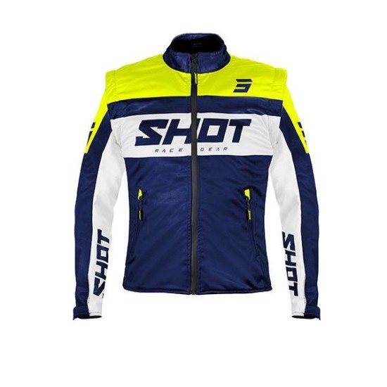 GIACCA SOFTSHELL LITE NAVY NEON YELLOW