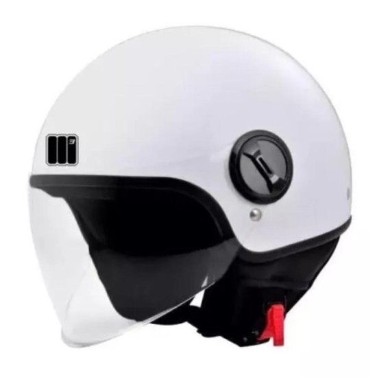 CASCO JET BAT 2206 VISIERA LUNGA WHITE