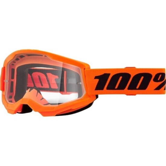 MASCHERA STRATA 2 NEON ORANGE - CLEAR LENS