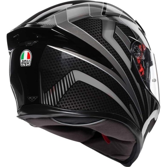 K5 S AGV E2205 MULTI MPLK - HURRICANE 2.0 BLACK/SILVER