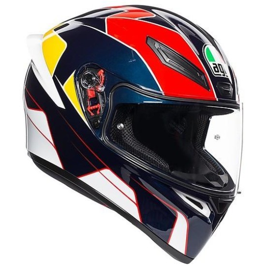 K1 AGV E2205 MULTI 004 - PITLANE BLUE/RED/YELLOW