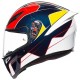 K1 AGV E2205 MULTI 004 - PITLANE BLUE/RED/YELLOW