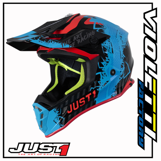 JUST1 J38 MASK GLOSS BLUE/RED/BLACK