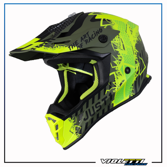 JUST1 J38 MASK FLUO YELLOW BLACK GREEN