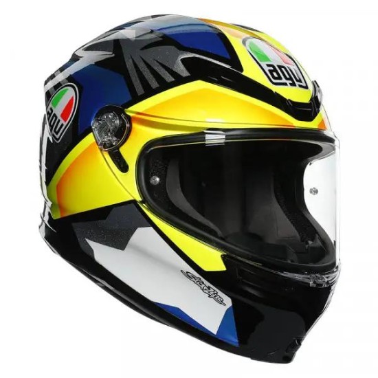 K6 AGV ECE MULTI MPLK - JOAN BLACK / BLUE / YELLOW