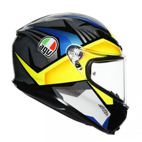 K6 AGV ECE MULTI MPLK - JOAN BLACK / BLUE / YELLOW