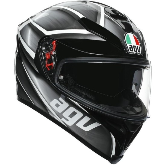 K5 S AGV E2205 MULTI MPLK  TEMPEST BLACK - SILVER